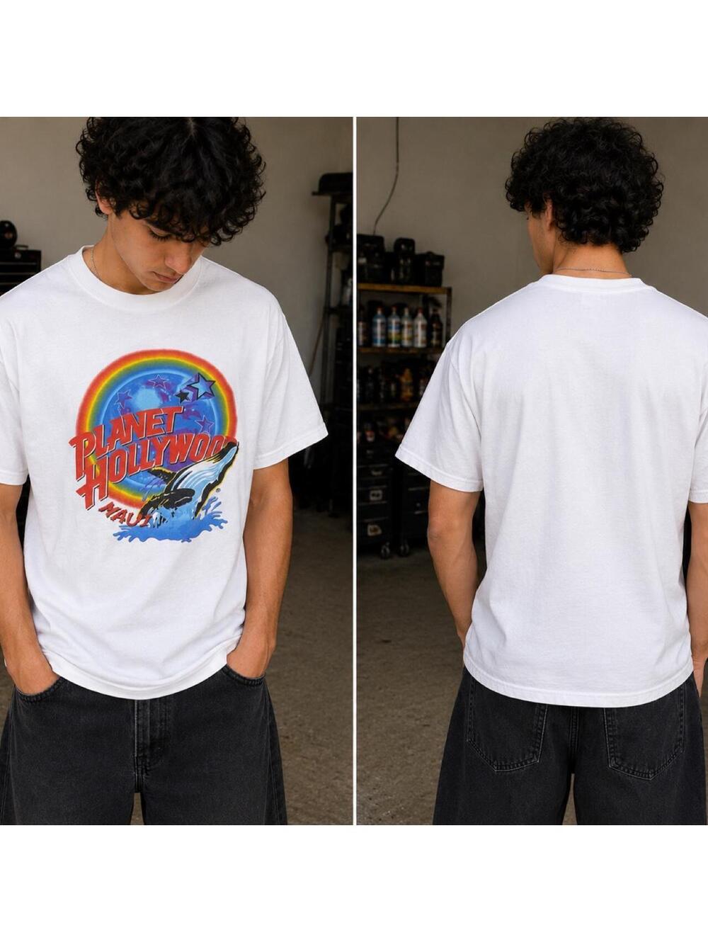 90s single stitch Vintage Planet Hollywood Maui T-Shirt | Made in USA | Size L